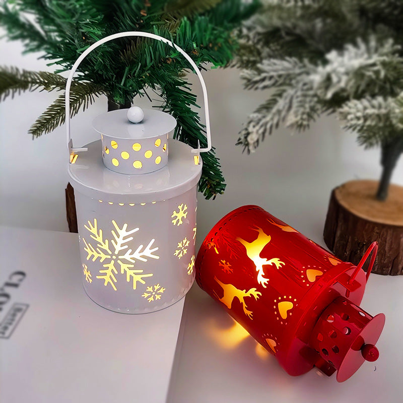 Christmas LED Candle Lantern Lights – Nordic Style Electronic Holiday Decoration