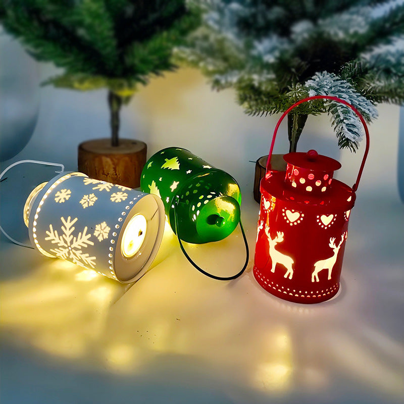 Christmas LED Candle Lantern Lights – Nordic Style Electronic Holiday Decoration