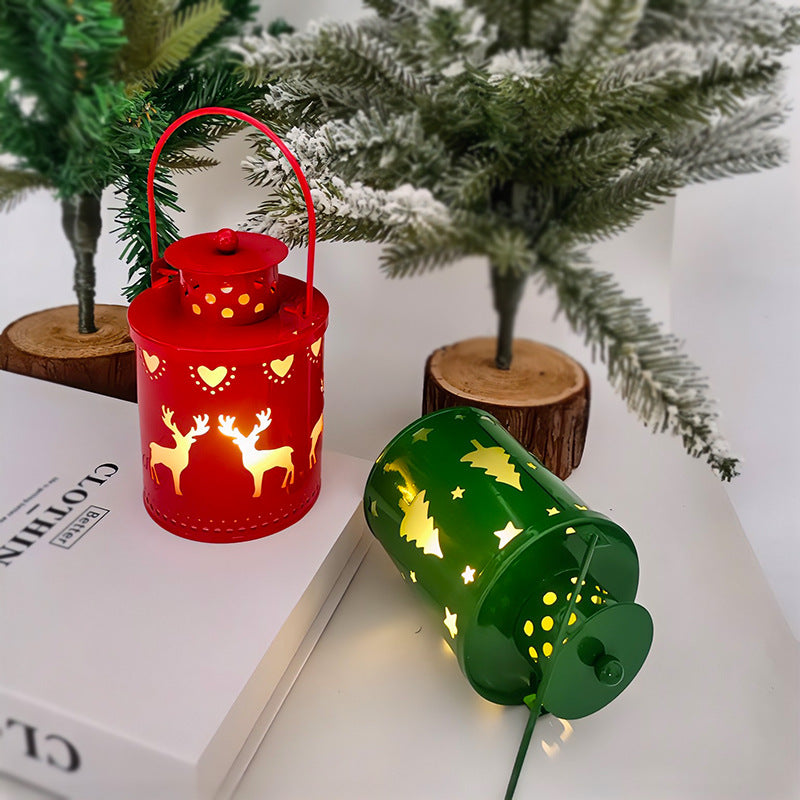 Christmas LED Candle Lantern Lights – Nordic Style Electronic Holiday Decoration