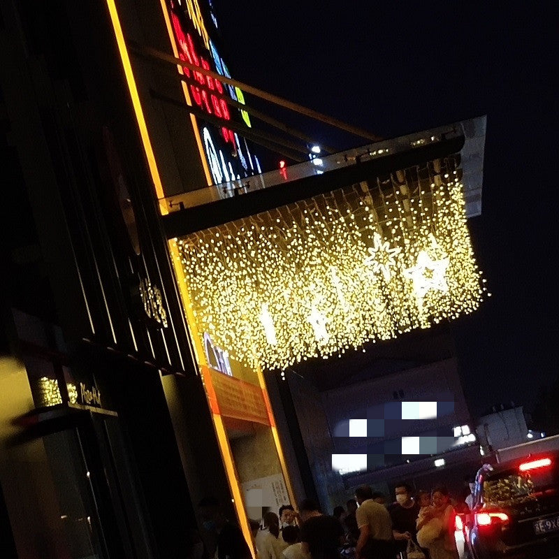 LED Full Sky Star Decorative Light String – Colored Mall & Event Hanging Lights