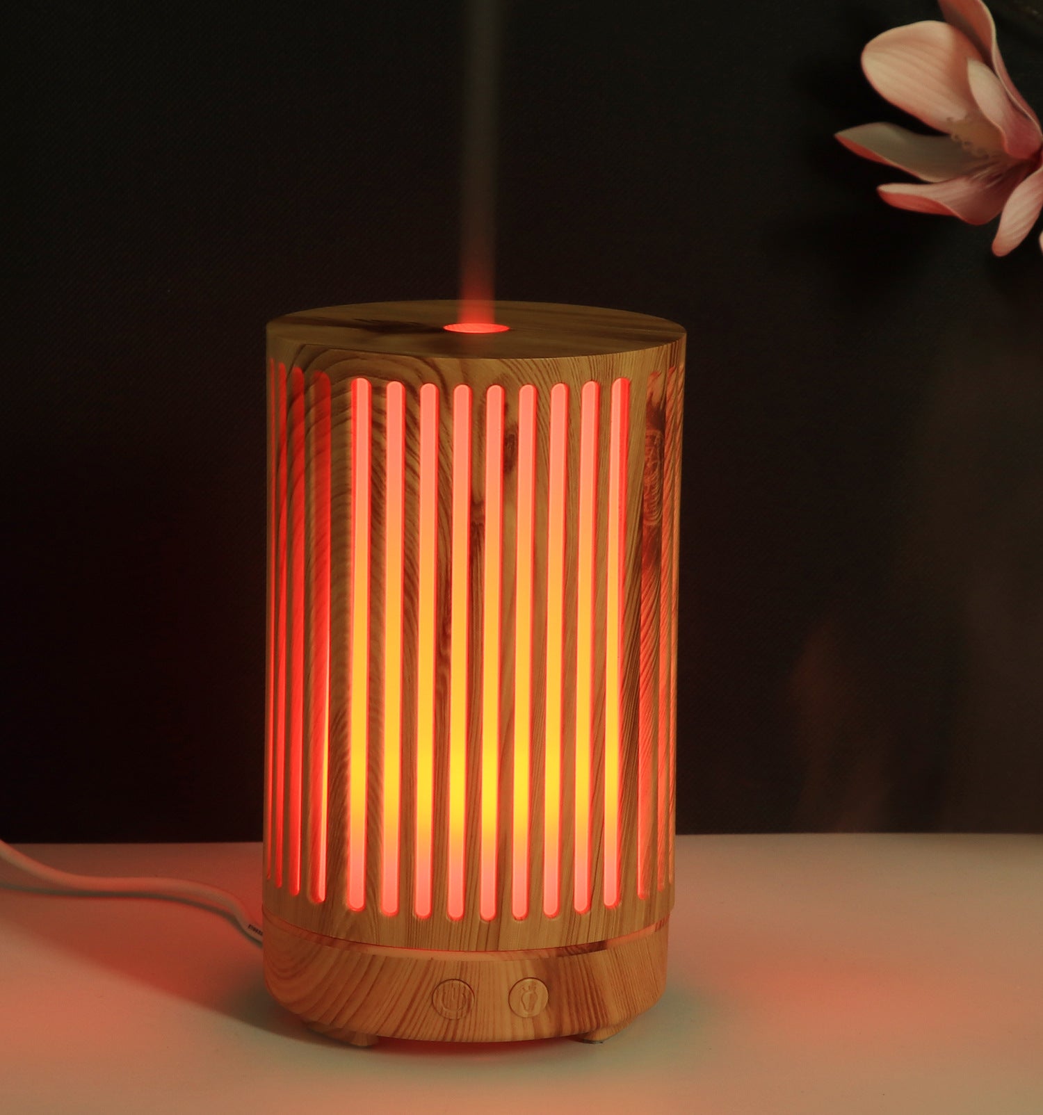 Creative 100ML Wood Grain Humidifier – Ultrasonic Aroma Essential Oil Diffuser