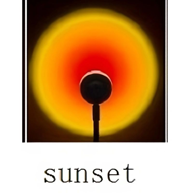 USB Sunset Projection Light – LED Rainbow Neon Photography & Atmosphere Lamp