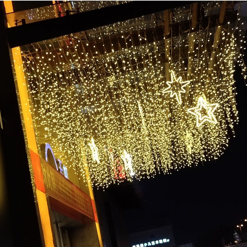 LED Full Sky Star Decorative Light String – Colored Mall & Event Hanging Lights