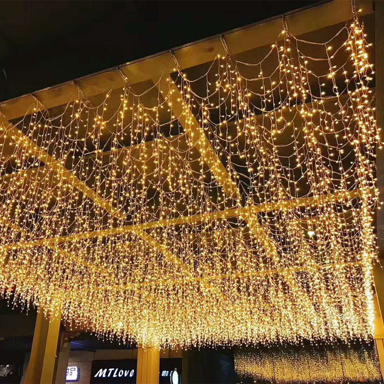 LED Full Sky Star Decorative Light String – Colored Mall & Event Hanging Lights