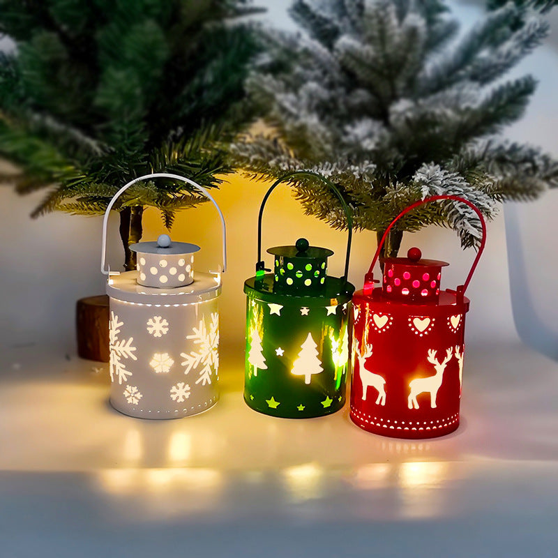 Christmas LED Candle Lantern Lights – Nordic Style Electronic Holiday Decoration