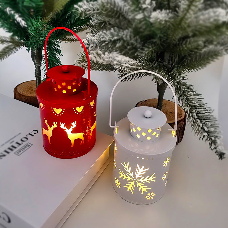 Christmas LED Candle Lantern Lights – Nordic Style Electronic Holiday Decoration